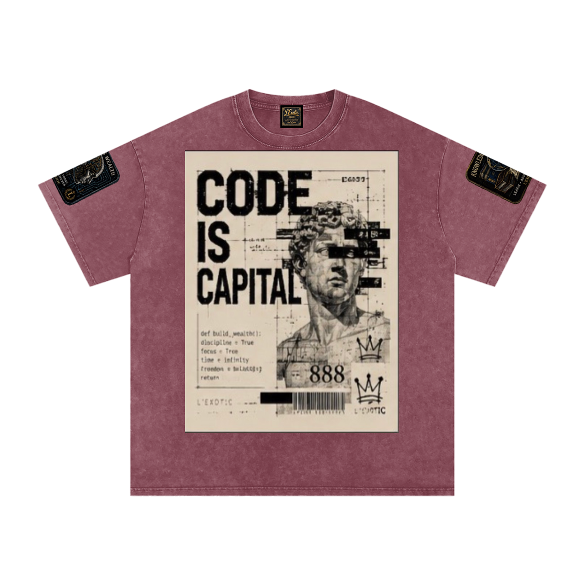L’Exotic Code Is Capital Snow-Washed Oversized Tee