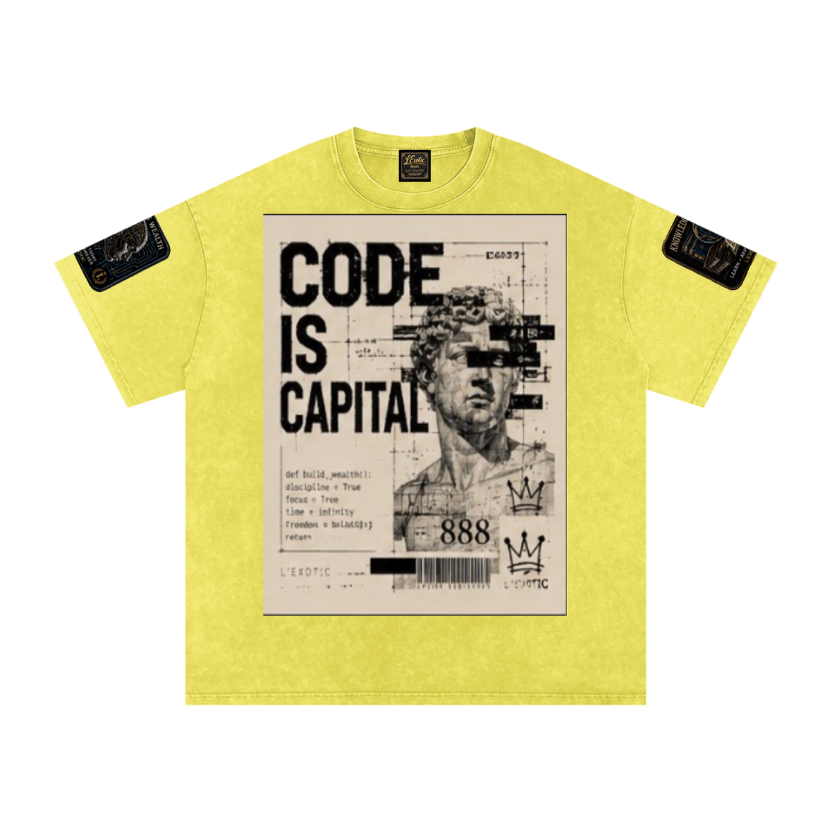 L’Exotic Code Is Capital Snow-Washed Oversized Tee