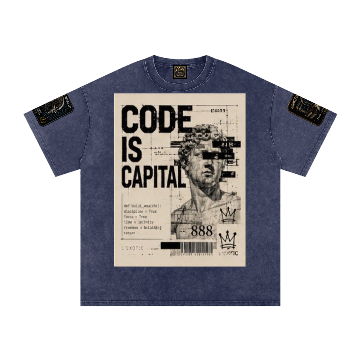 L’Exotic Code Is Capital Snow-Washed Oversized Tee
