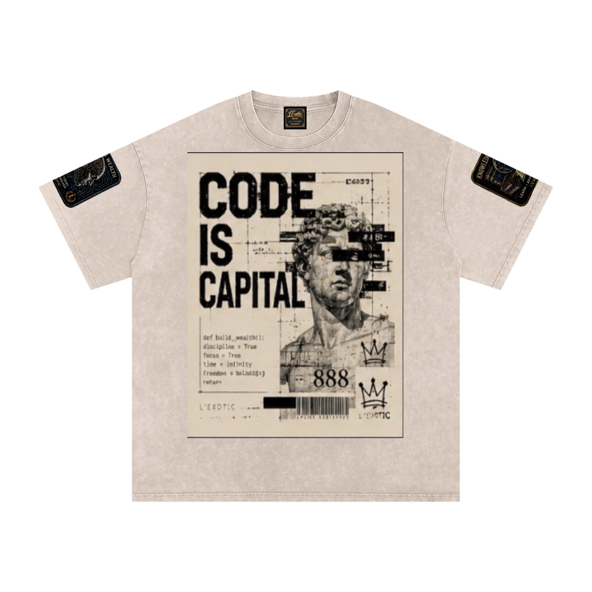 L’Exotic Code Is Capital Snow-Washed Oversized Tee
