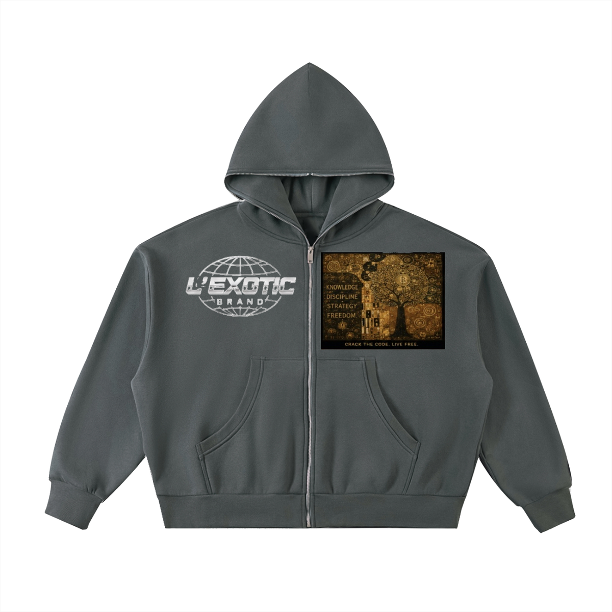 L’Exotic Code Is Capital Boxy Full-Zip Hoodie