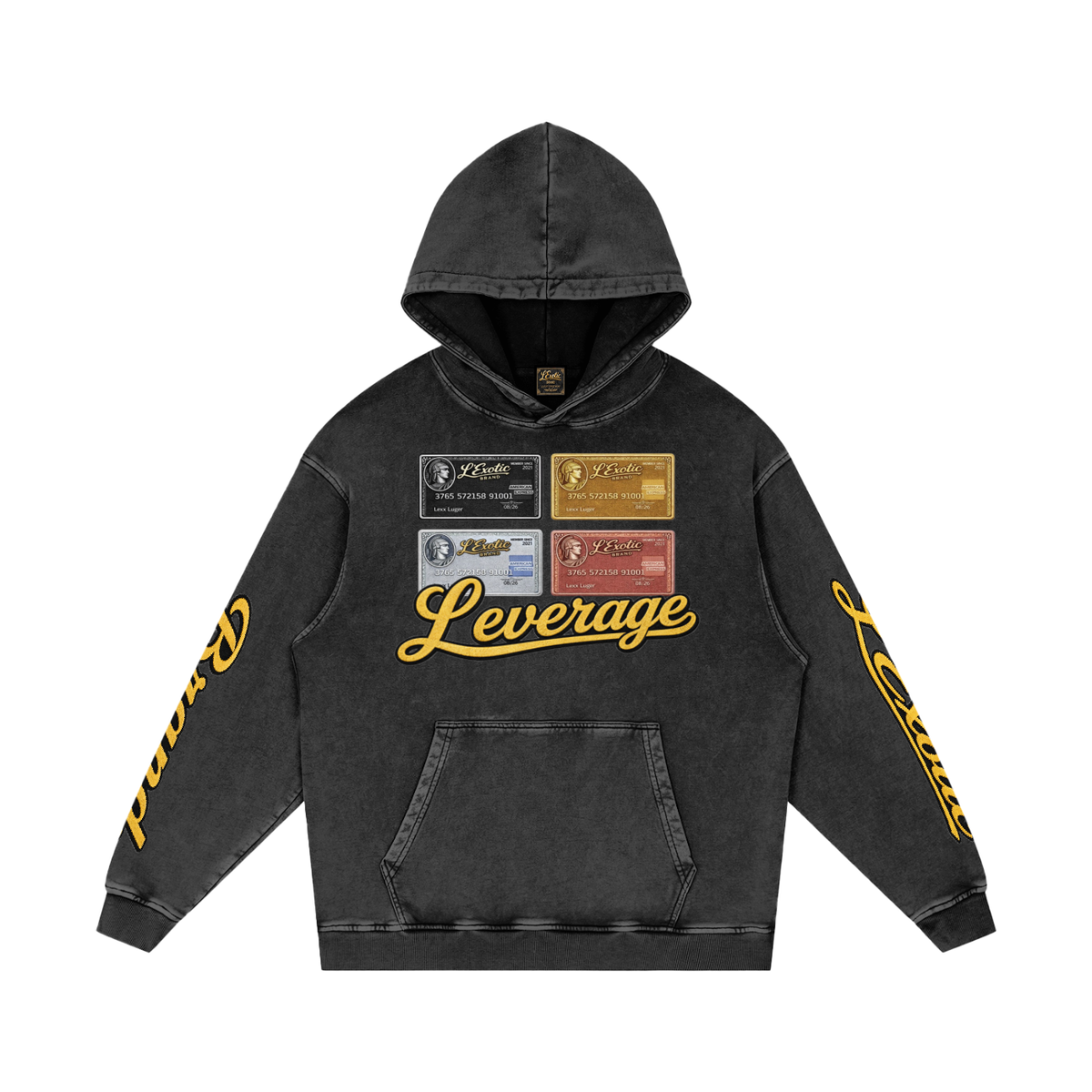 L’Exotic Heavyweight Snow Wash Hoodie