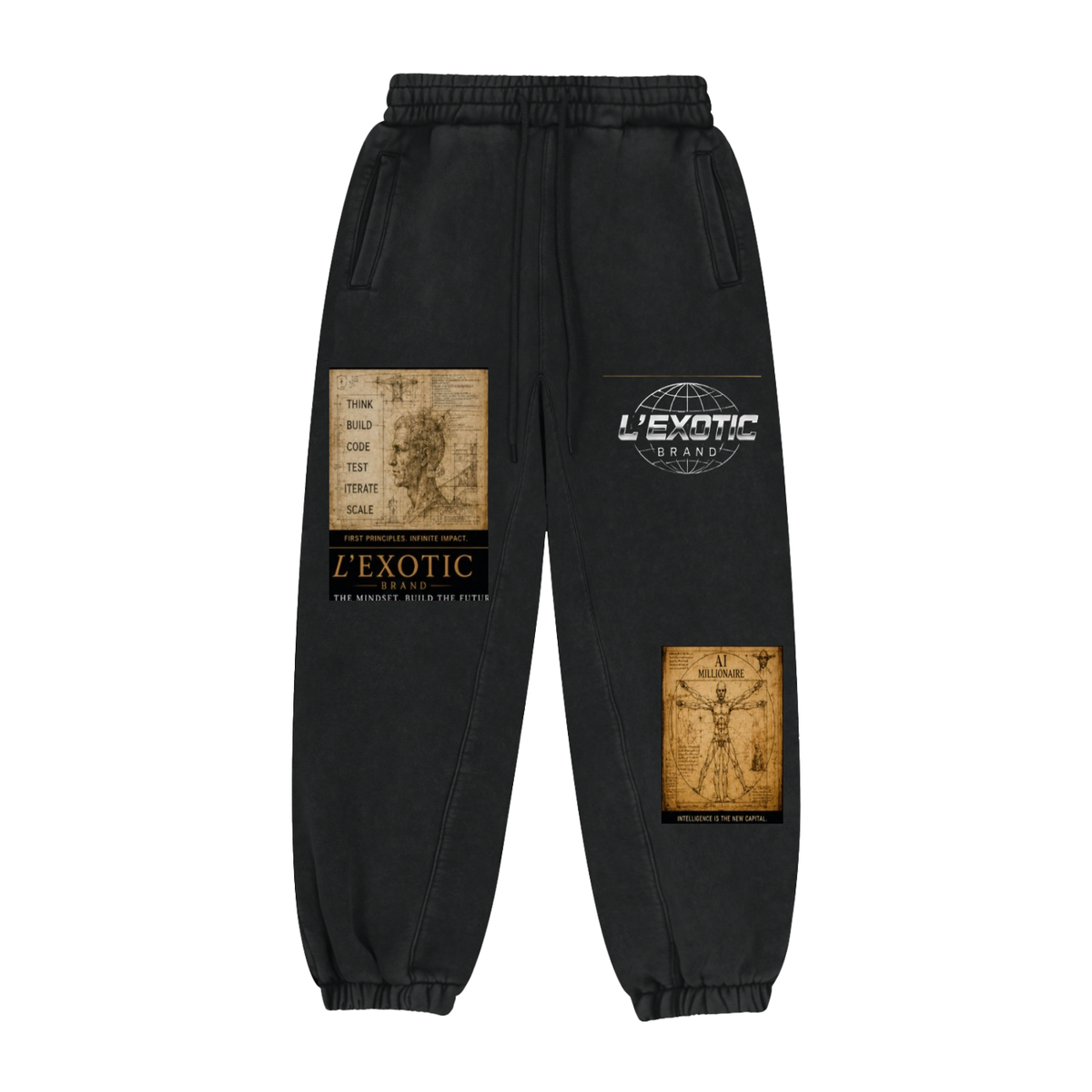 L’Exotic Art Millionaire Premium Fleece Joggers