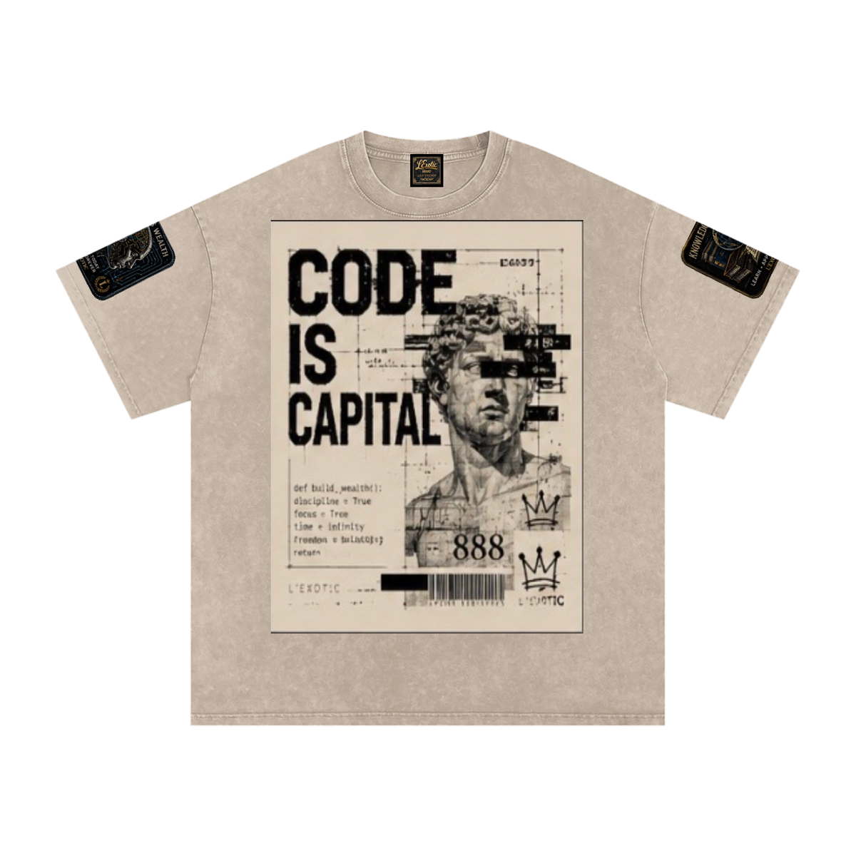 L’Exotic Code Is Capital Snow-Washed Oversized Tee