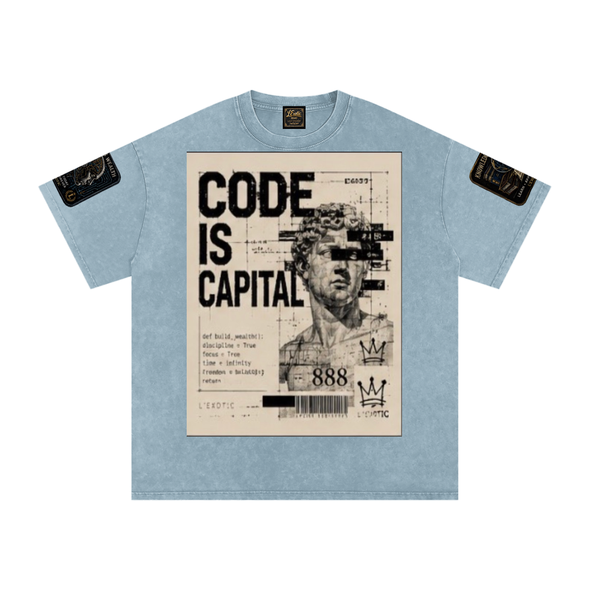 L’Exotic Code Is Capital Snow-Washed Oversized Tee