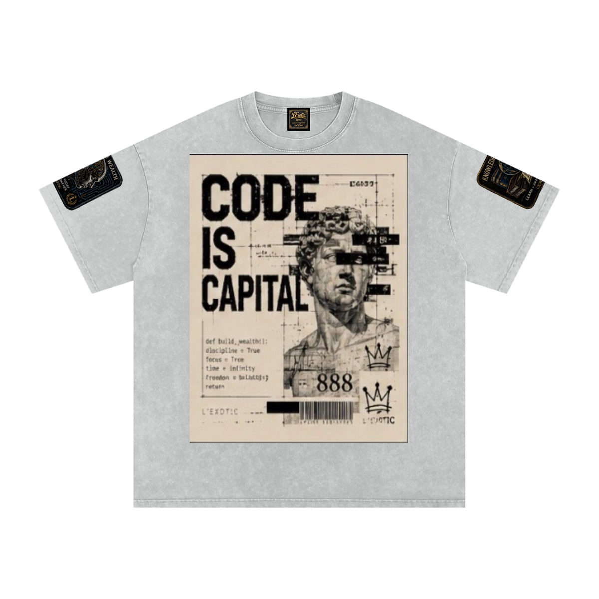 L’Exotic Code Is Capital Snow-Washed Oversized Tee