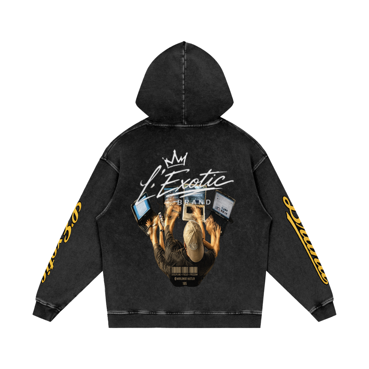 L’Exotic Heavyweight Snow Wash Hoodie