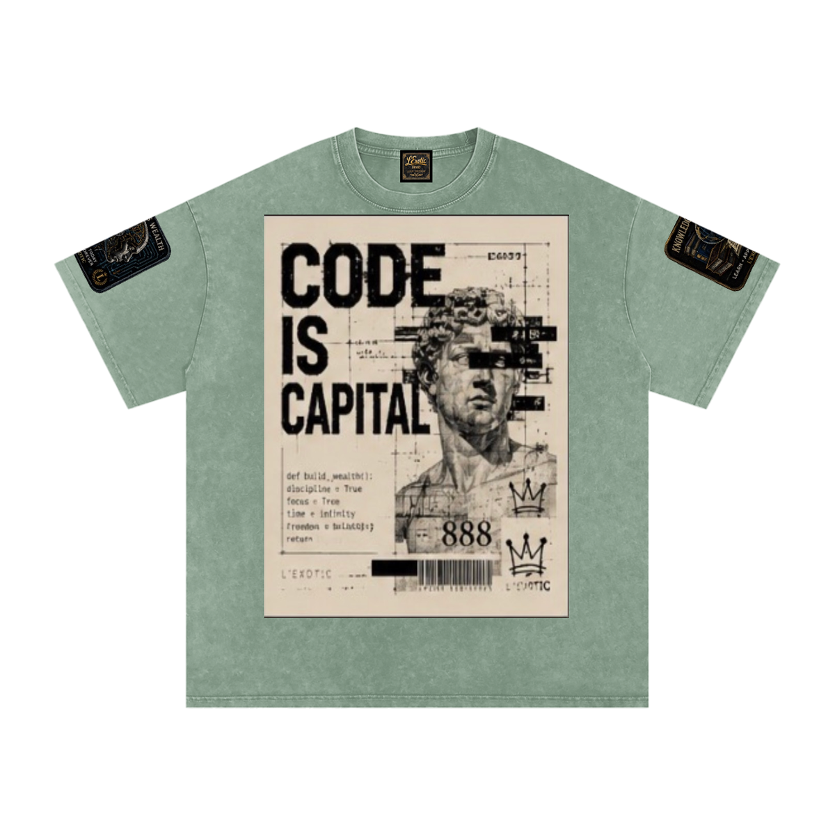 L’Exotic Code Is Capital Snow-Washed Oversized Tee