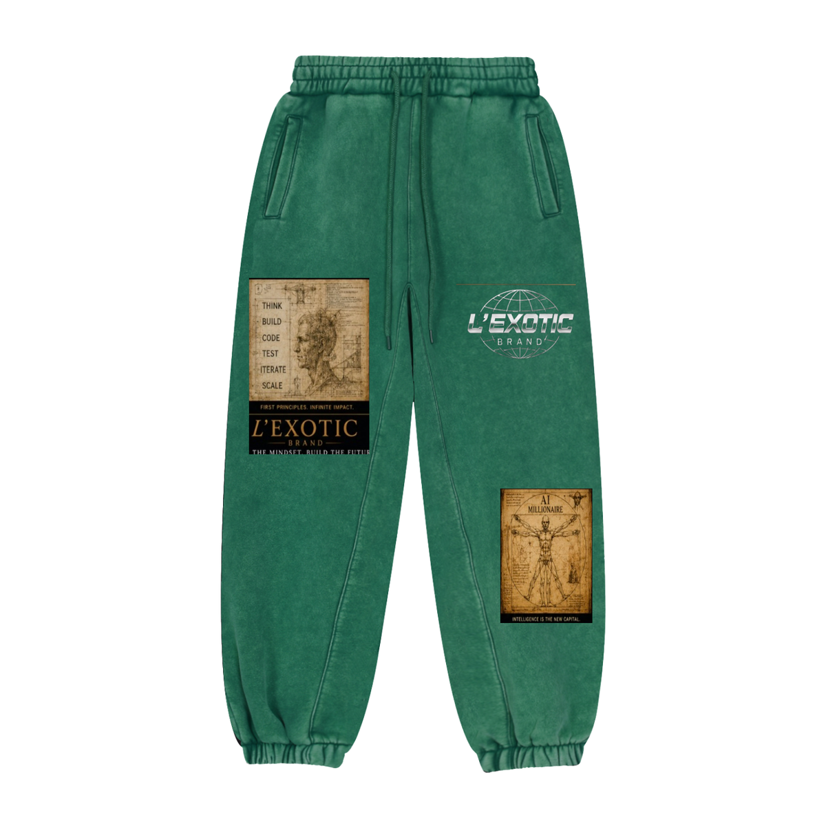 L’Exotic Art Millionaire Premium Fleece Joggers