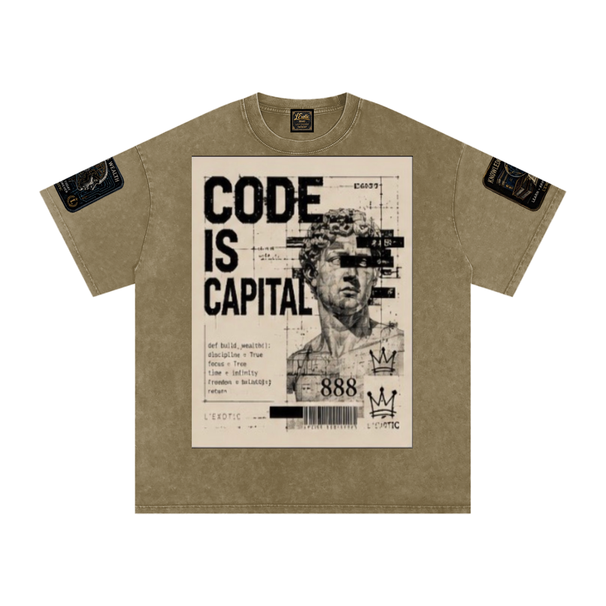 L’Exotic Code Is Capital Snow-Washed Oversized Tee