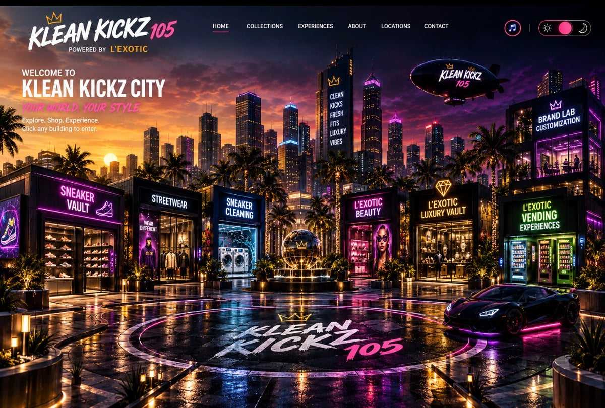 KleanKickz105 Machine City homepage